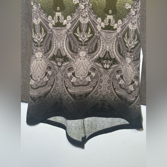 Anac by kimi Elegant Brown and Green Patterned Women's Sweater size Medium - Picture 5 of 9